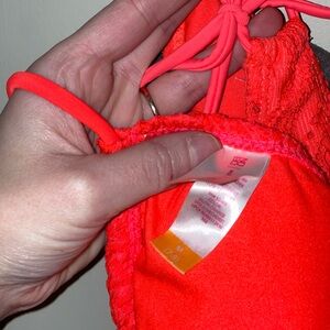 Bright Coral Bikini - plus extra purple bottoms